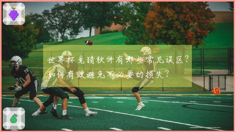 世界杯竞猜软件有哪些常见误区？如何有效避免不必要的损失？